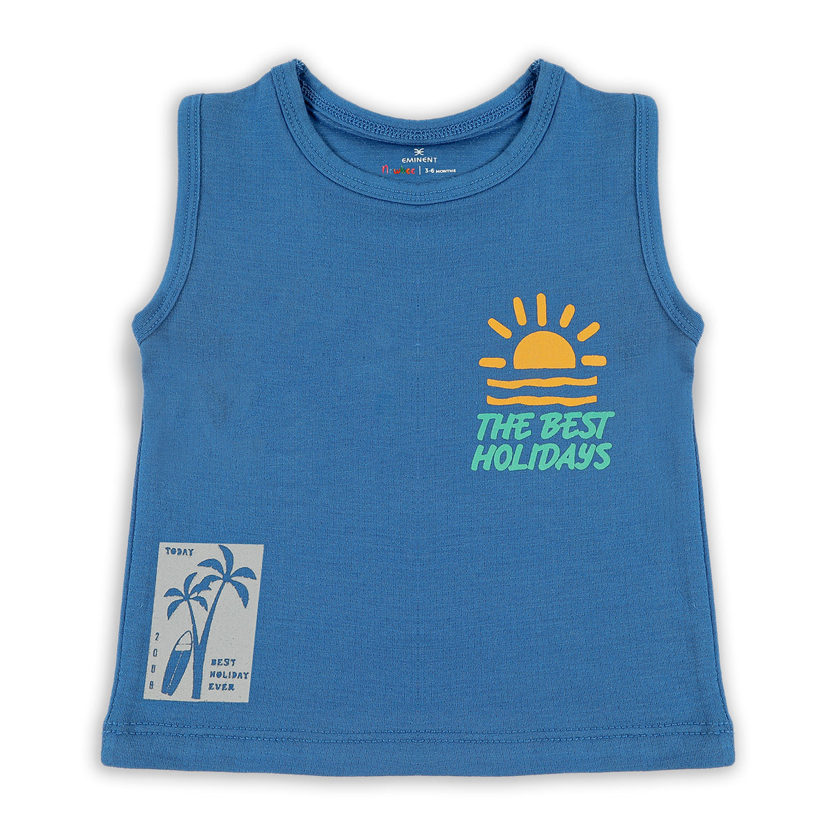 Eminent Newborn Boys Sando - Blue, Newborn Boys Shirts & T-Shirts, Eminent, Chase Value