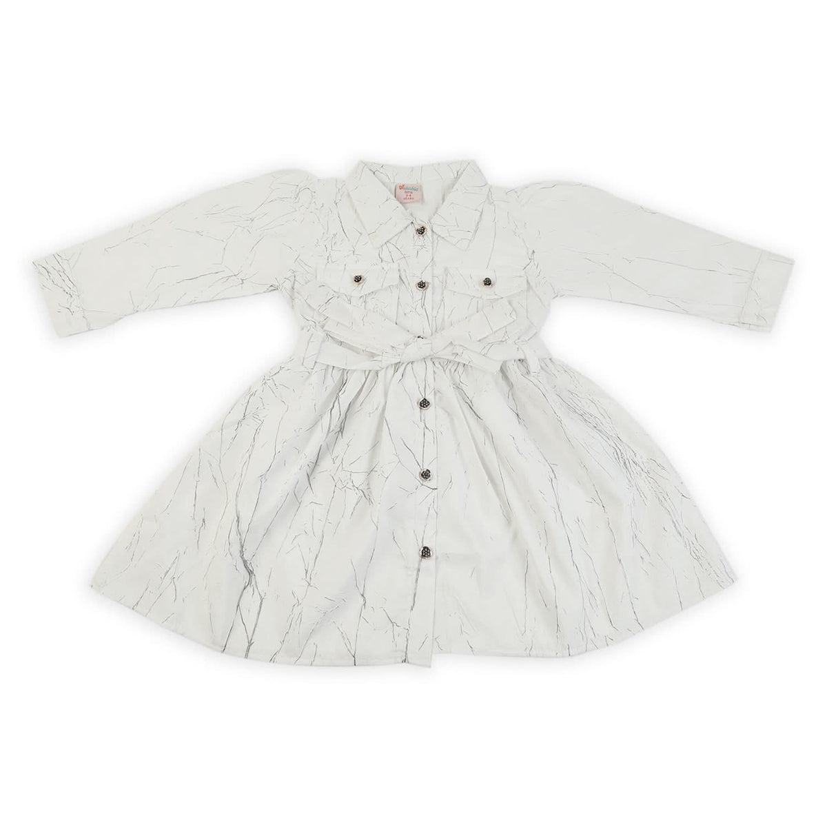 Girls Half Sleeves Woven Top - White, Girls Tops, Chase Value, Chase Value