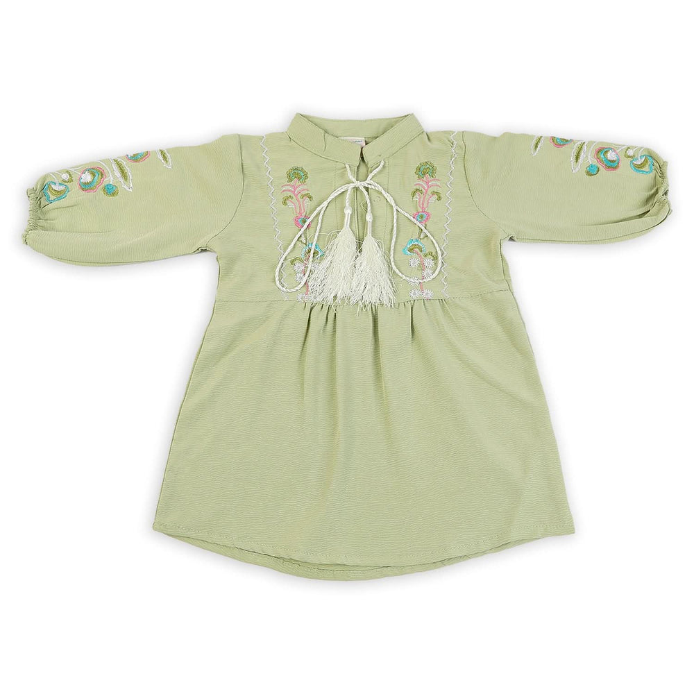 Girls Woven Top - Green, Girls Tops, Chase Value, Chase Value