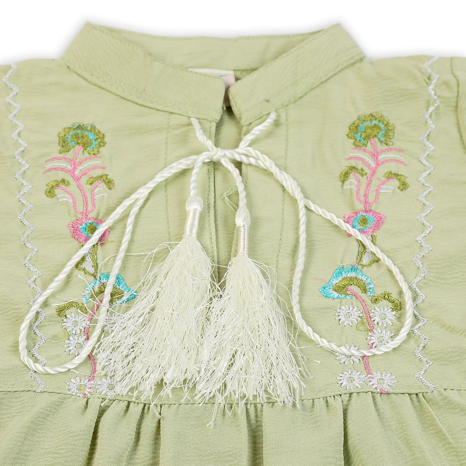 Girls Woven Top - Green, Girls Tops, Chase Value, Chase Value