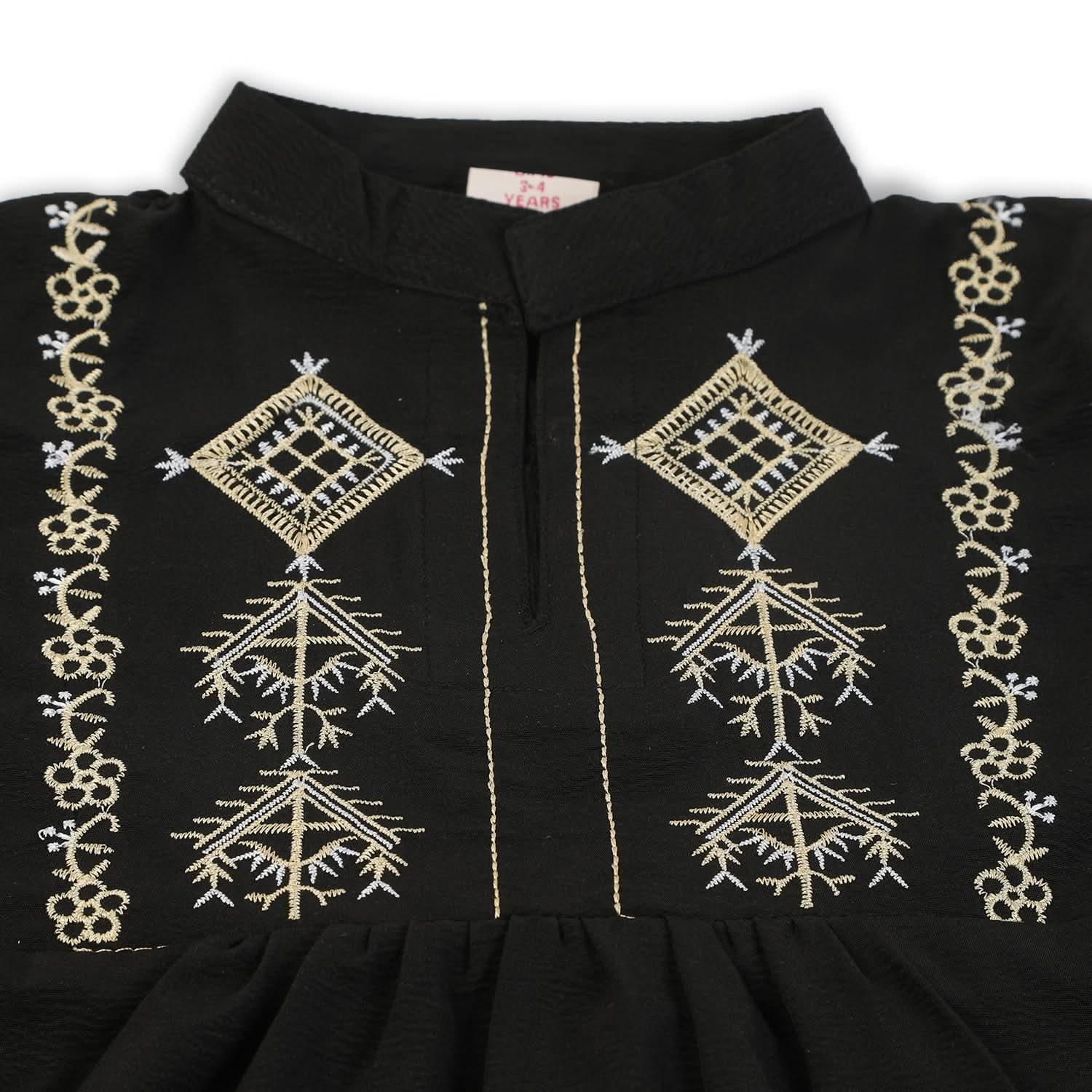 Girls Embriodered Shalwar suit - Black, Girls Shalwar Kameez, Chase Value, Chase Value