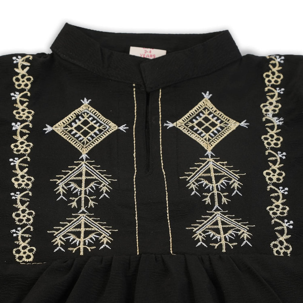 Girls Embriodered Shalwar suit - Black, Girls Shalwar Kameez, Chase Value, Chase Value