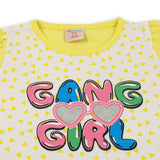Girls Half Sleeves Suit - Yellow, Girls Suits, Chase Value, Chase Value