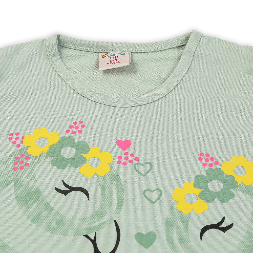 Girls Sando Suit - Green, Girls Suits, Chase Value, Chase Value