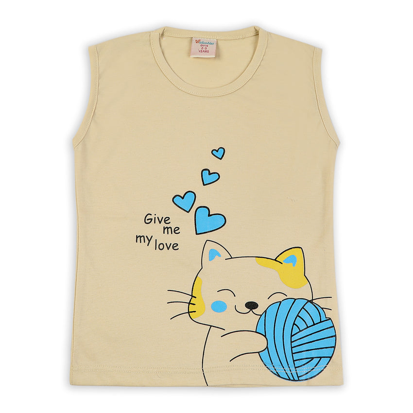 Girls Sando T-Shirt - Fawn