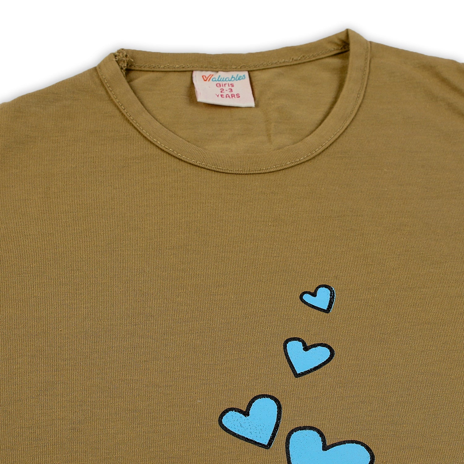 Girls Sando T-Shirt - Light Brown, Girls T-Shirts, Chase Value, Chase Value