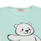 Girls Sando - Cyan, Girls T-Shirts, Chase Value, Chase Value