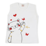 Girls Sando T-Shirt - White, Girls Sando, Chase Value, Chase Value
