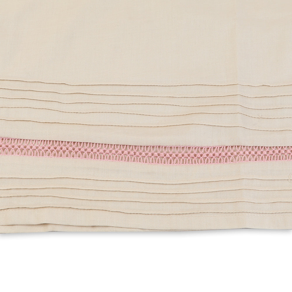 Girls Dyed 2Pcs Suit - Beige, Girls Shalwar Kameez, Chase Value, Chase Value