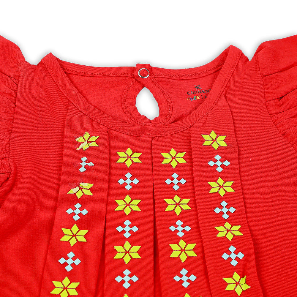 Eminent Newborn Girls Frock - Red, Newborn Girls Frocks, Eminent, Chase Value