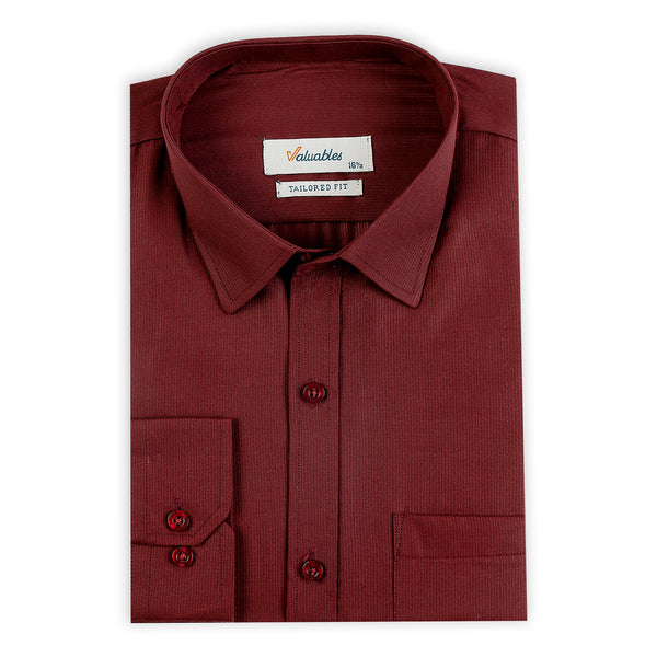 Men's Formal Shirt - Maroon