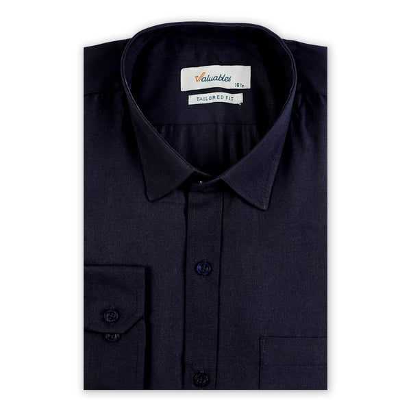 Men's Formal Shirt - Navy Blue