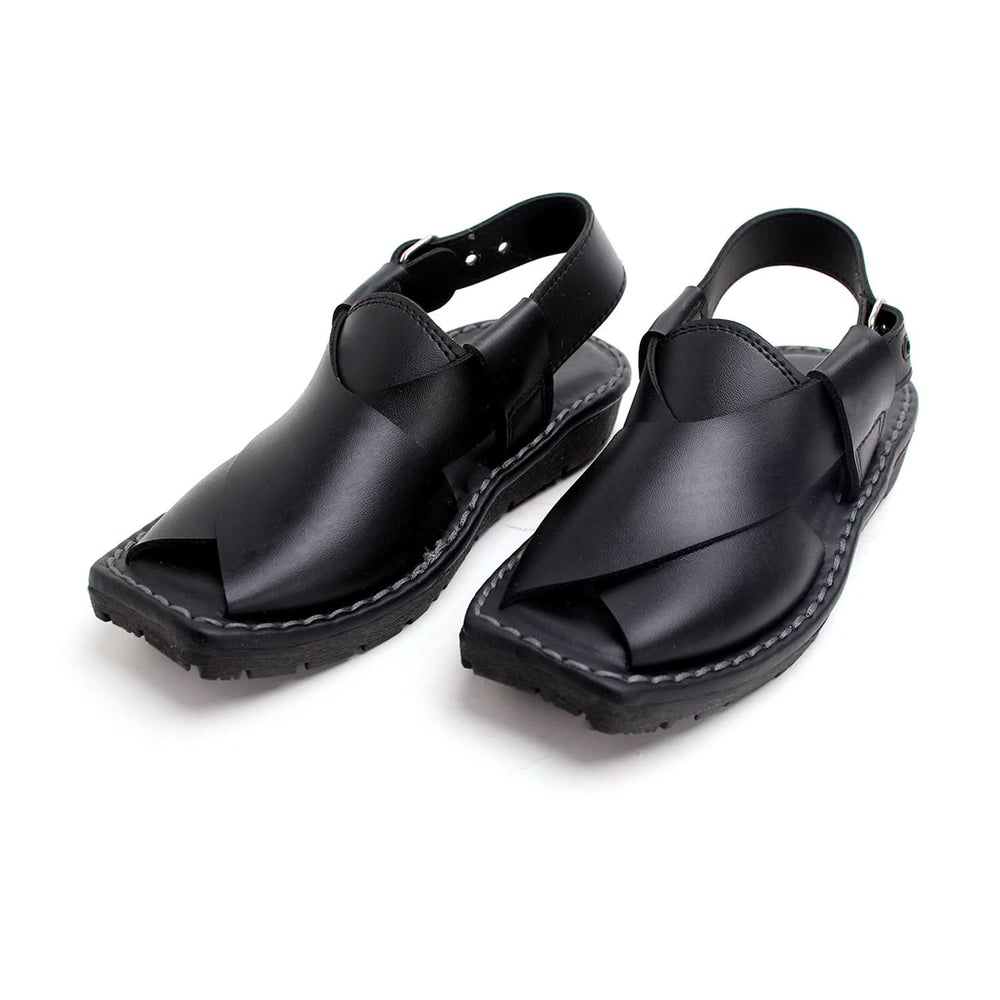 Boys Peshawari Sandal - Black, Boys Sandals, Chase Value, Chase Value