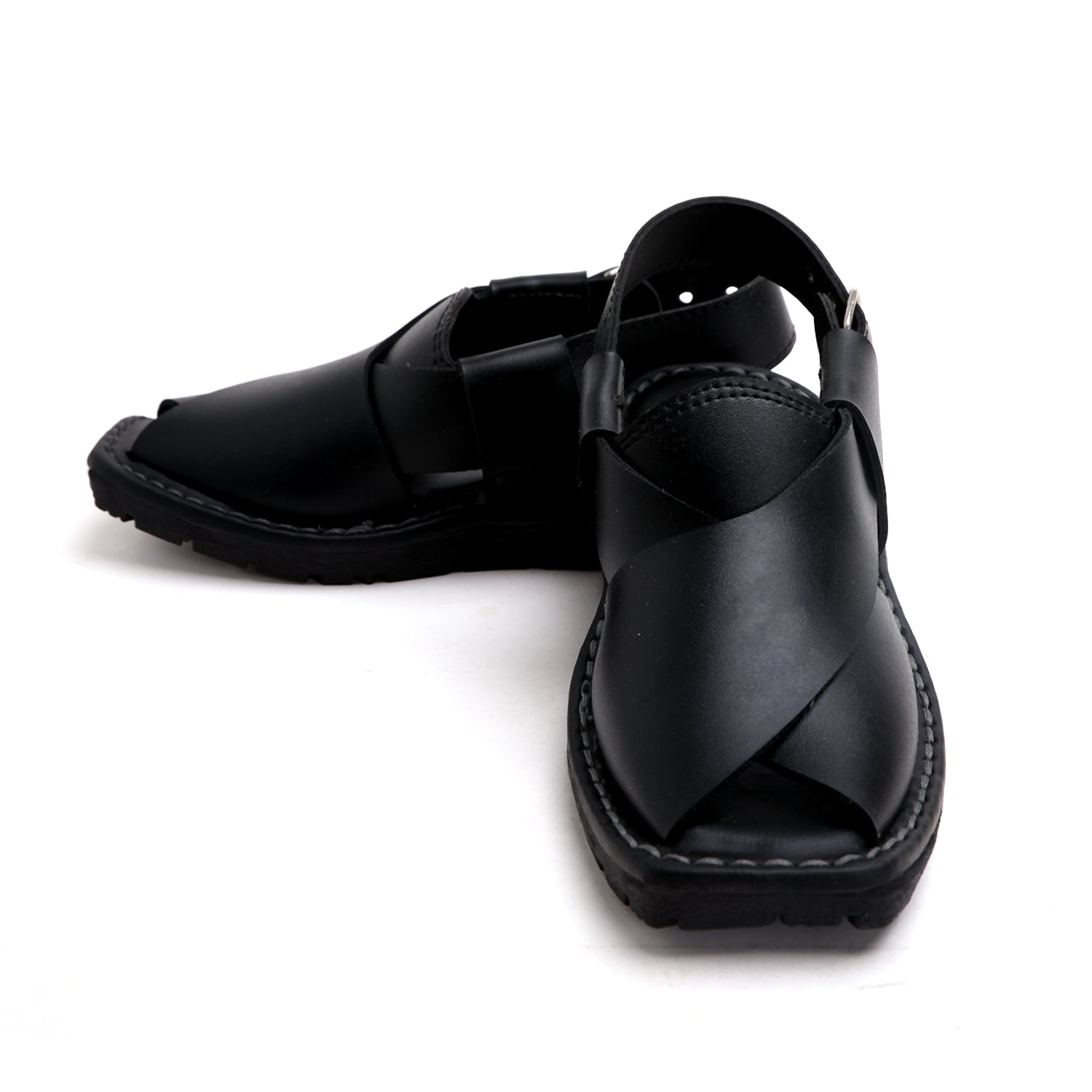Boys Peshawari Sandal - Black, Boys Sandals, Chase Value, Chase Value