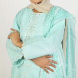 Women's Dobi 3Pcs Suit - Sky Blue, Women Shalwar Suits, Chase Value, Chase Value