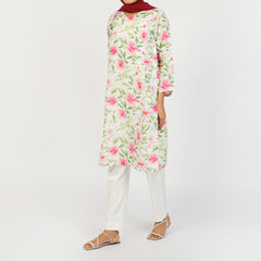 Women's Lawn Kurti - Light Green