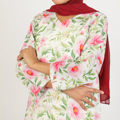 Women's Lawn Kurti - Light Green