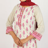 Women Cotton Printed Kurti – Fawn, Women Ready Kurtis, Chase Value, Chase Value