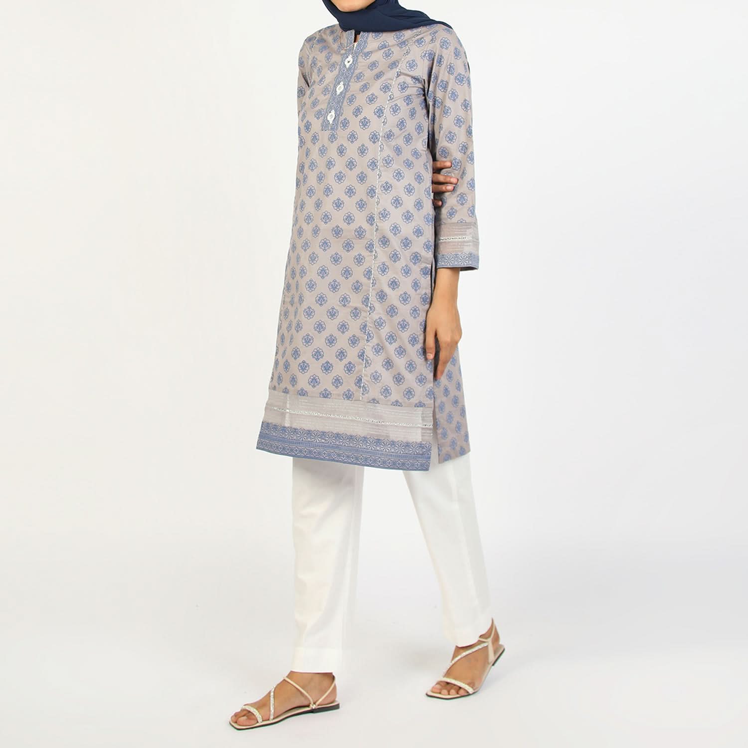 Eminent Women's Printed Kurti - Grey, Women Ready Kurtis, Eminent, Chase Value
