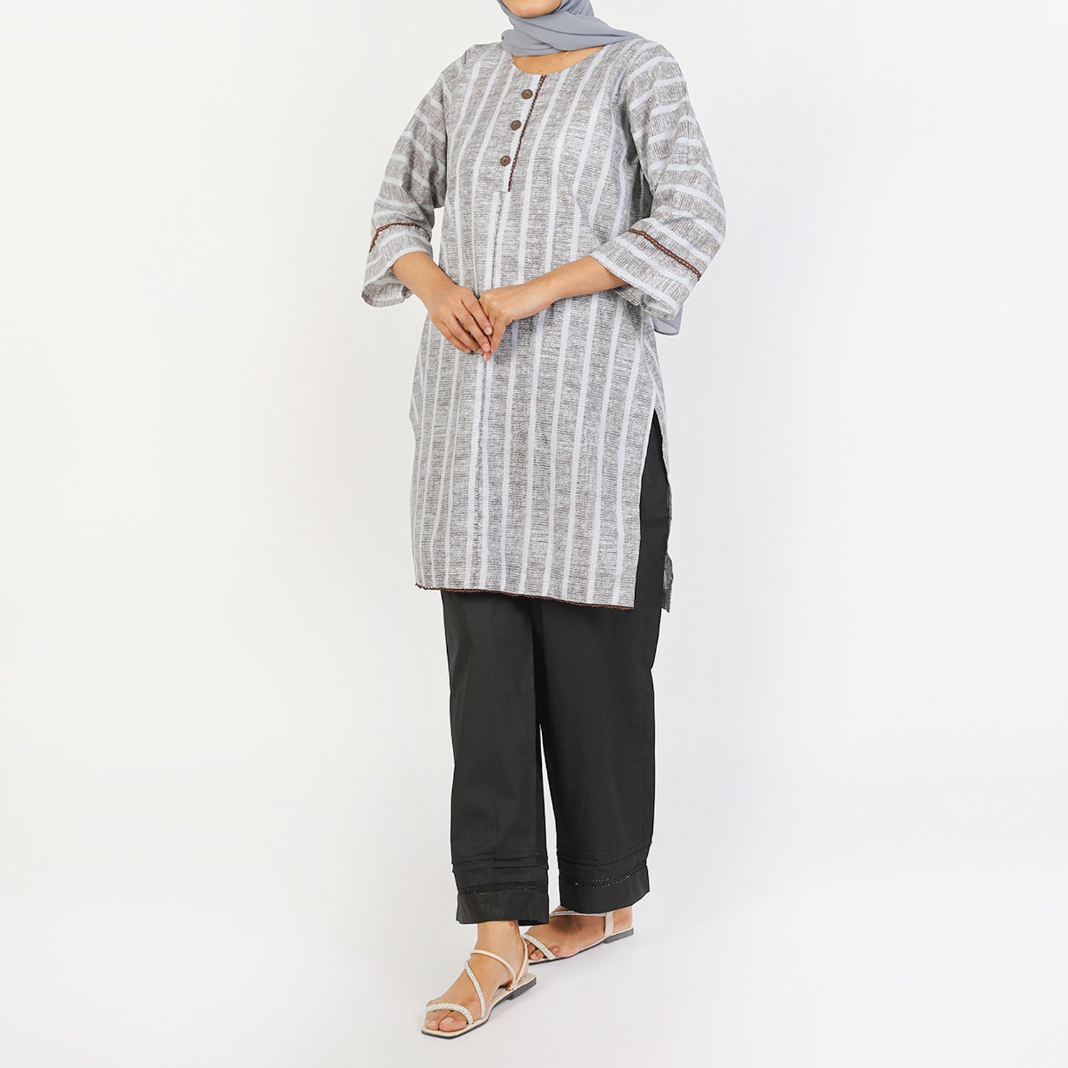 Women's Printed Kurti - Brown, Women Ready Kurtis, Chase Value, Chase Value