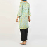 Women Cotton Printed Kurti – Light Green, Women Ready Kurtis, Chase Value, Chase Value