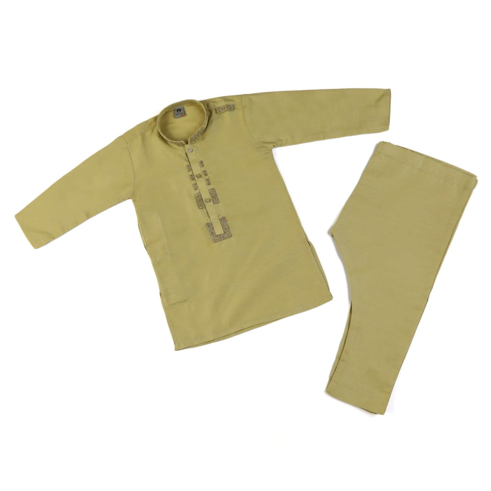 Boys Embroidered Shalwar Suit - Green, Boys Shalwar Kameez, Chase Value, Chase Value