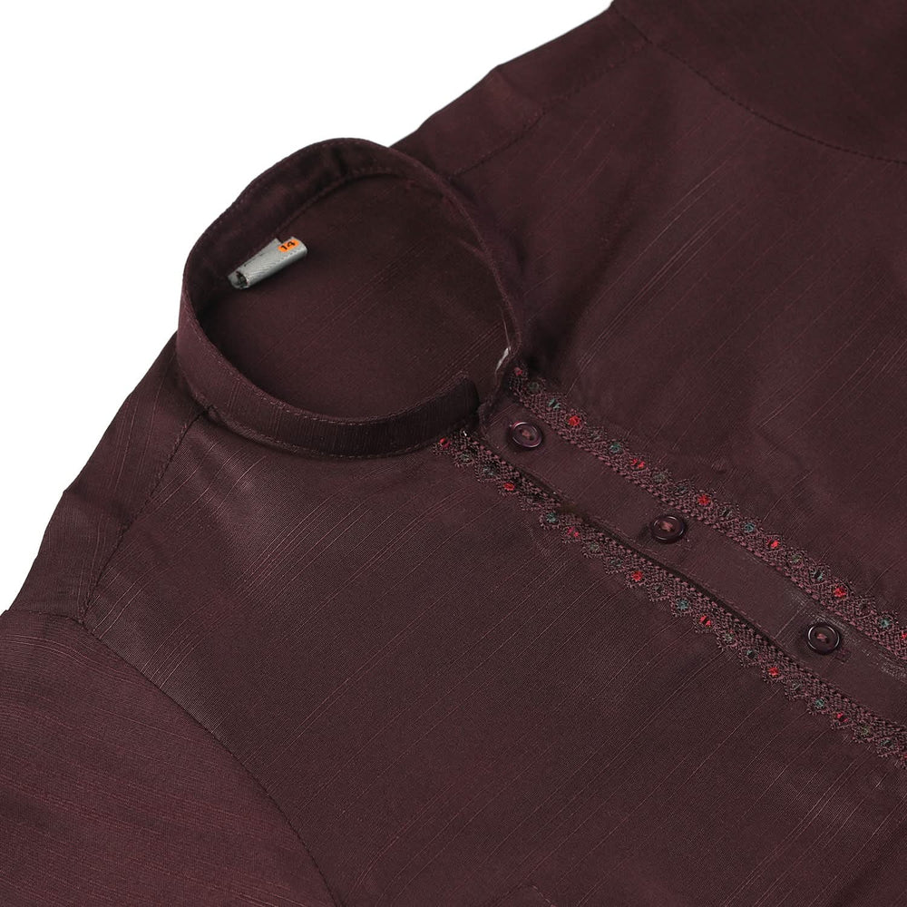 Boys Embroidered Shalwar Suit - Maroon, Boys Shalwar Kameez, Chase Value, Chase Value