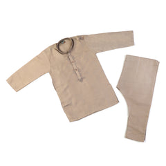 Boys Embroidered Shalwar Suit - Grey
