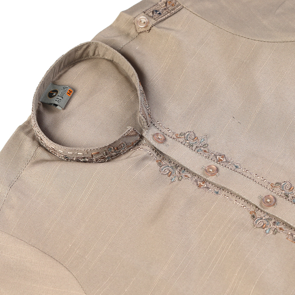 Boys Embroidered Shalwar Suit - Grey, Boys Shalwar Kameez, Chase Value, Chase Value