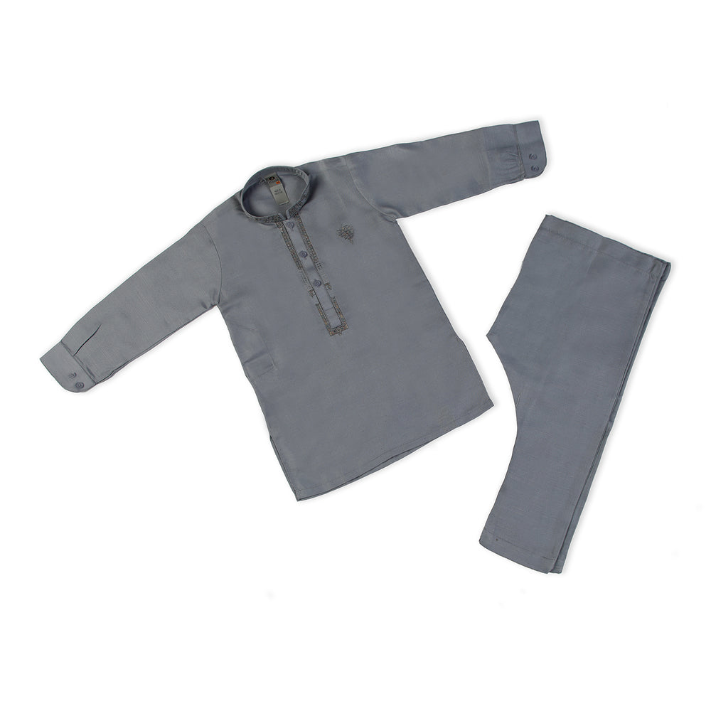 Boys Embroidered Shalwar Suit - Light Blue, Boys Shalwar Kameez, Chase Value, Chase Value