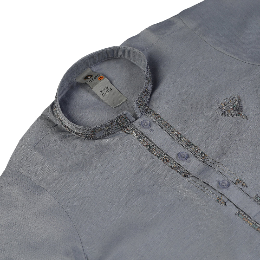 Boys Embroidered Shalwar Suit - Light Blue, Boys Shalwar Kameez, Chase Value, Chase Value