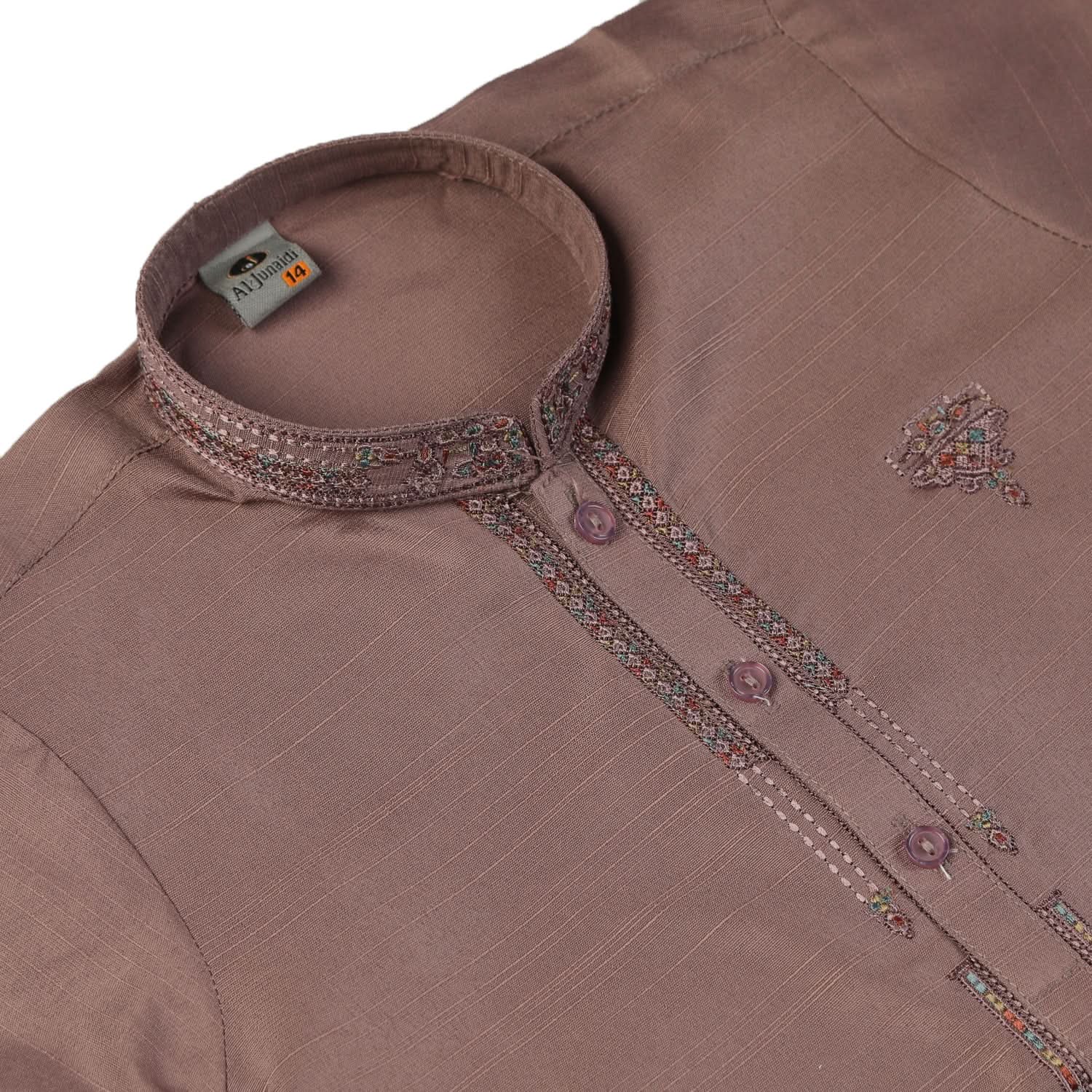 Boys Embroidered Shalwar Suit - Tea Pink, Boys Shalwar Kameez, Chase Value, Chase Value