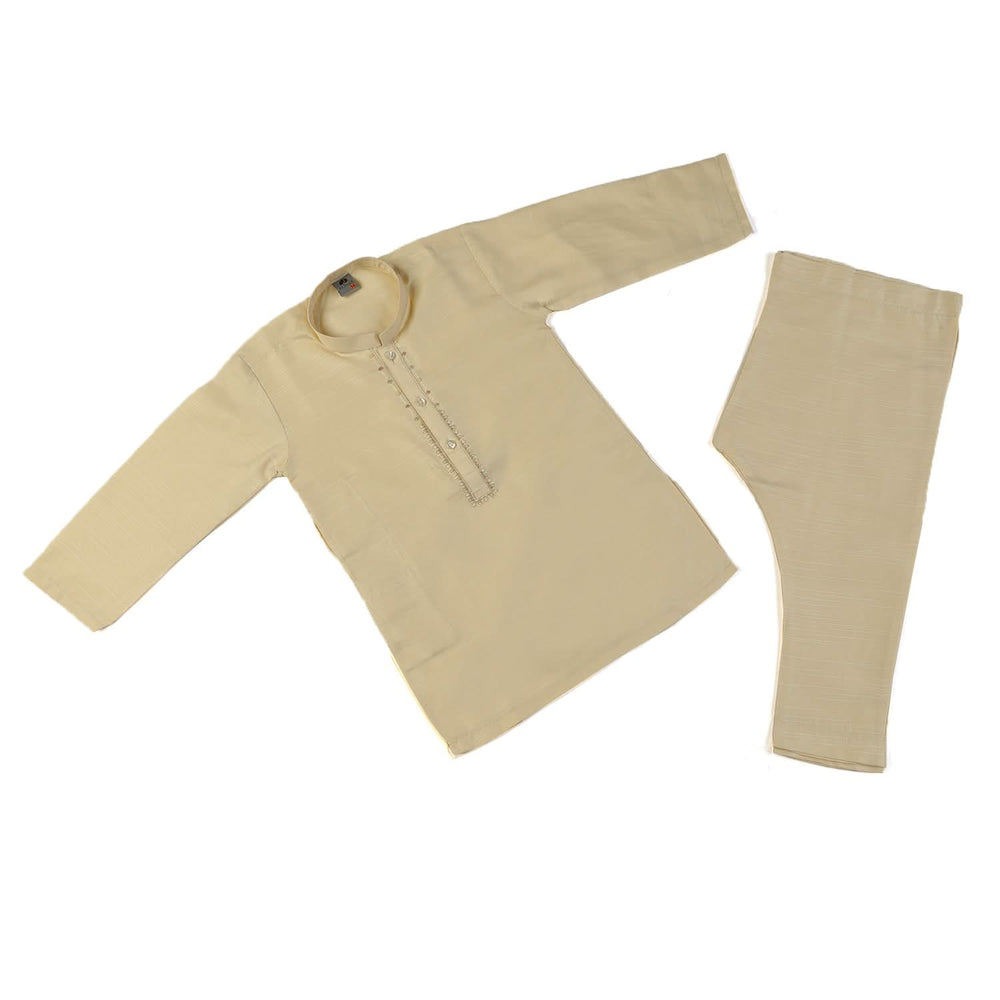 Boys Embroidered Shalwar Suit - Lemon, Boys Shalwar Kameez, Chase Value, Chase Value