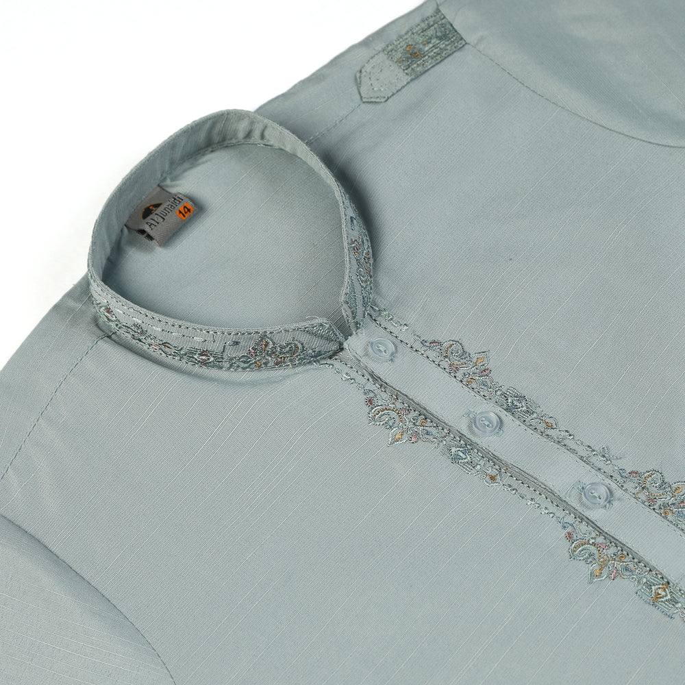 Boys Embroidered Shalwar Suit - Blue, Boys Shalwar Kameez, Chase Value, Chase Value