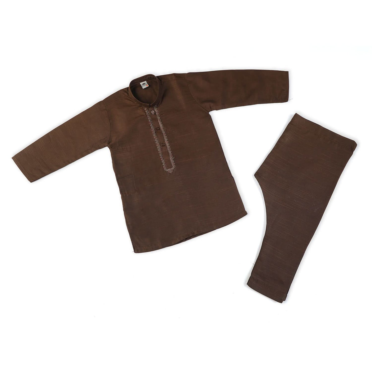 Boys Embroidered Shalwar Suit - Dark Brown, Boys Shalwar Kameez, Chase Value, Chase Value