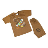 Boys Half Sleeves Suit - Brown, Boys Sets & Suits, Chase Value, Chase Value
