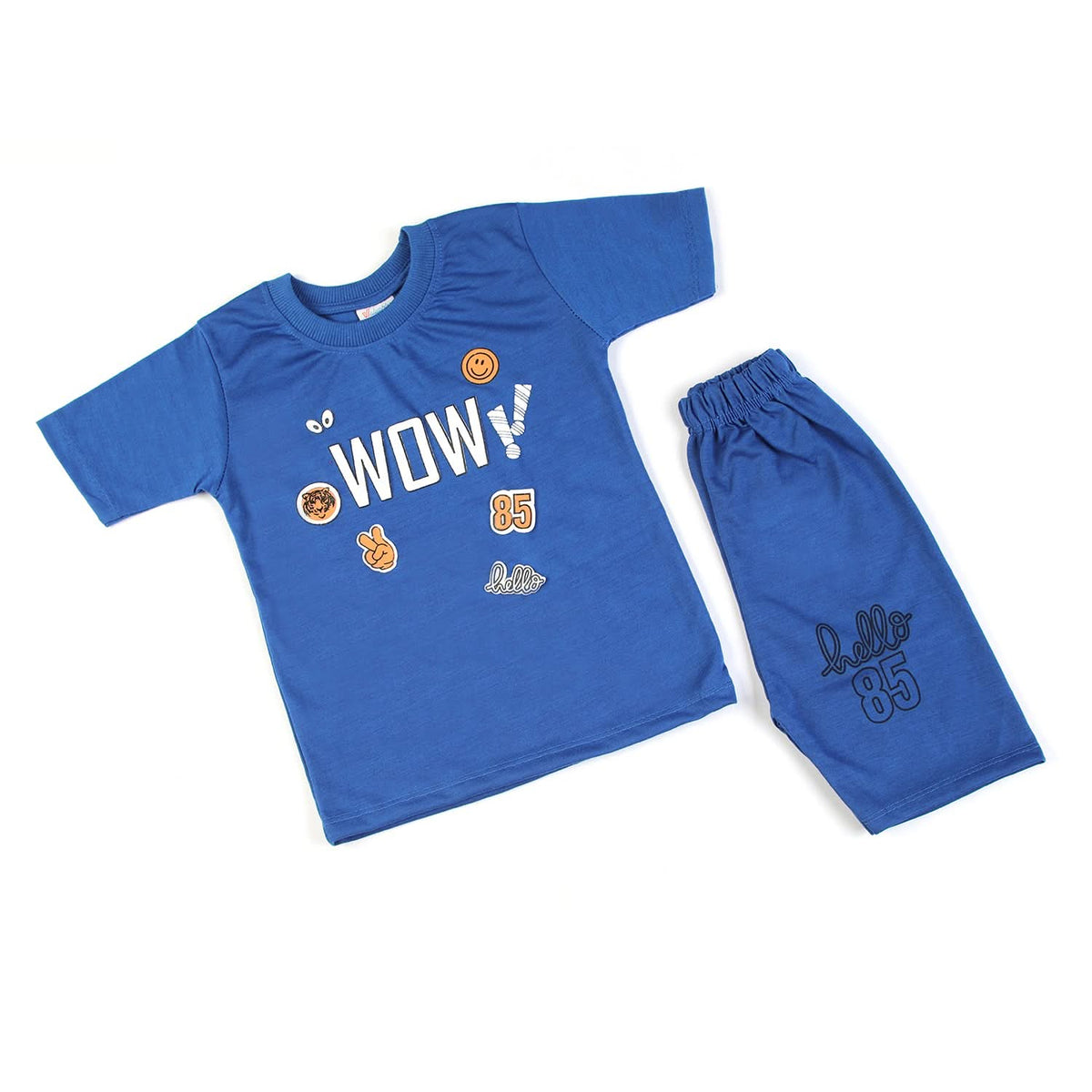 Boys Half Sleeves Suit - Royal Blue, Boys Sets & Suits, Chase Value, Chase Value