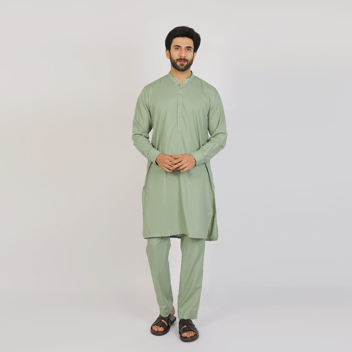 Eminent Men's Trim Kurta Pajama - Pistachio, Men's Shalwar Kameez, Eminent, Chase Value