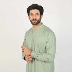 Eminent Men's Trim Kurta Pajama - Pistachio