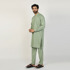 Eminent Men's Trim Kurta Pajama - Pistachio