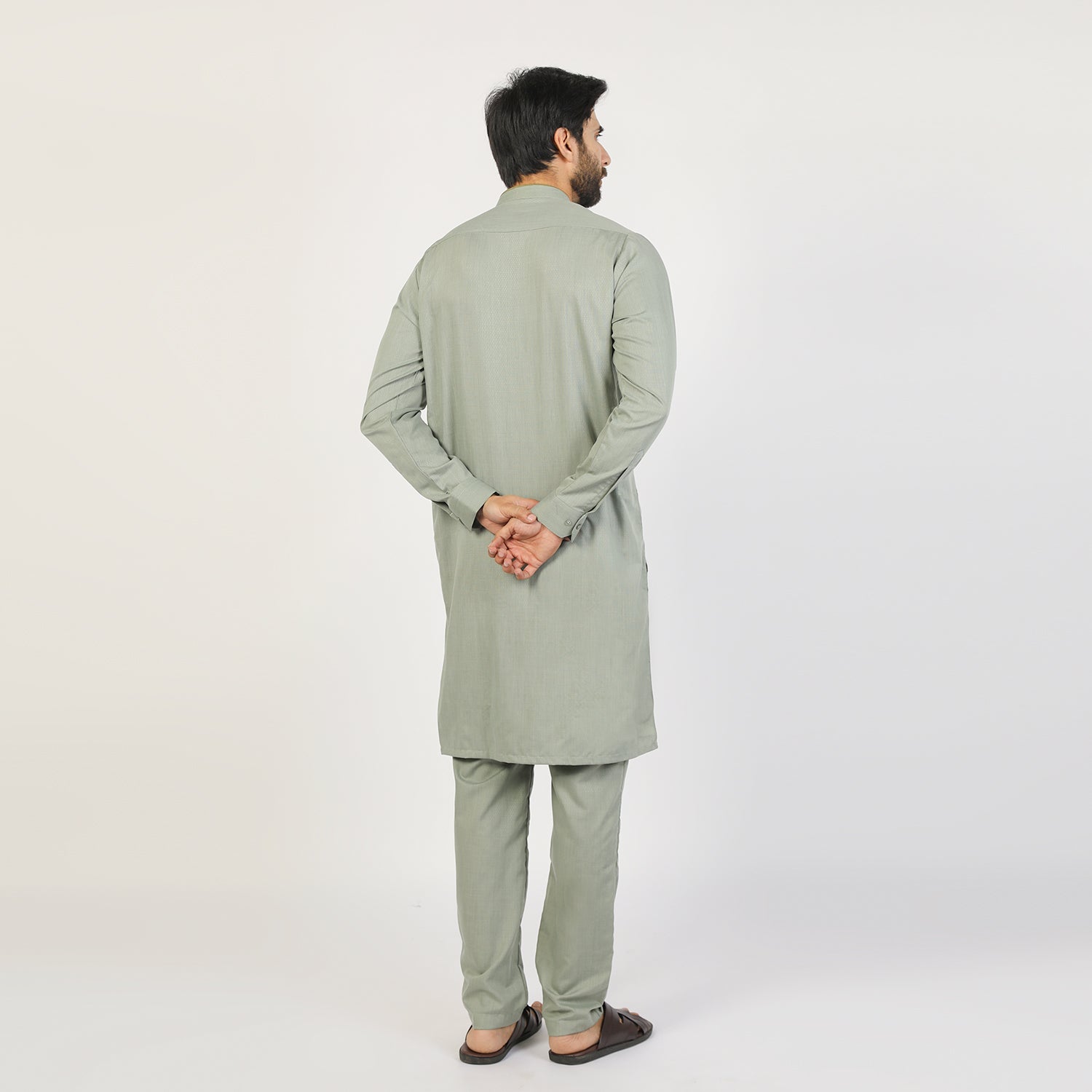 Eminent Men's Trim Fit Kurta Pajama - Mint Green, Men's Shalwar Kameez, Eminent, Chase Value