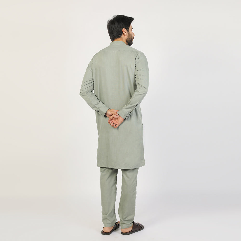 Eminent Men's Trim Fit Kurta Pajama - Mint Green, Men's Shalwar Kameez, Eminent, Chase Value