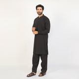 Eminent Men's Trim Fit Plain Shalwar Suits - Black Frost, Men's Shalwar Kameez, Eminent, Chase Value