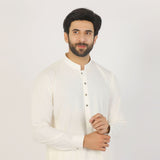 Eminent Men's Trim Fit Plain Shalwar Suits - Off White, Men's Shalwar Kameez, Eminent, Chase Value