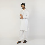 Eminent Men's Trim Fit Shalwar Suit - White, Men's Shalwar Kameez, Eminent, Chase Value