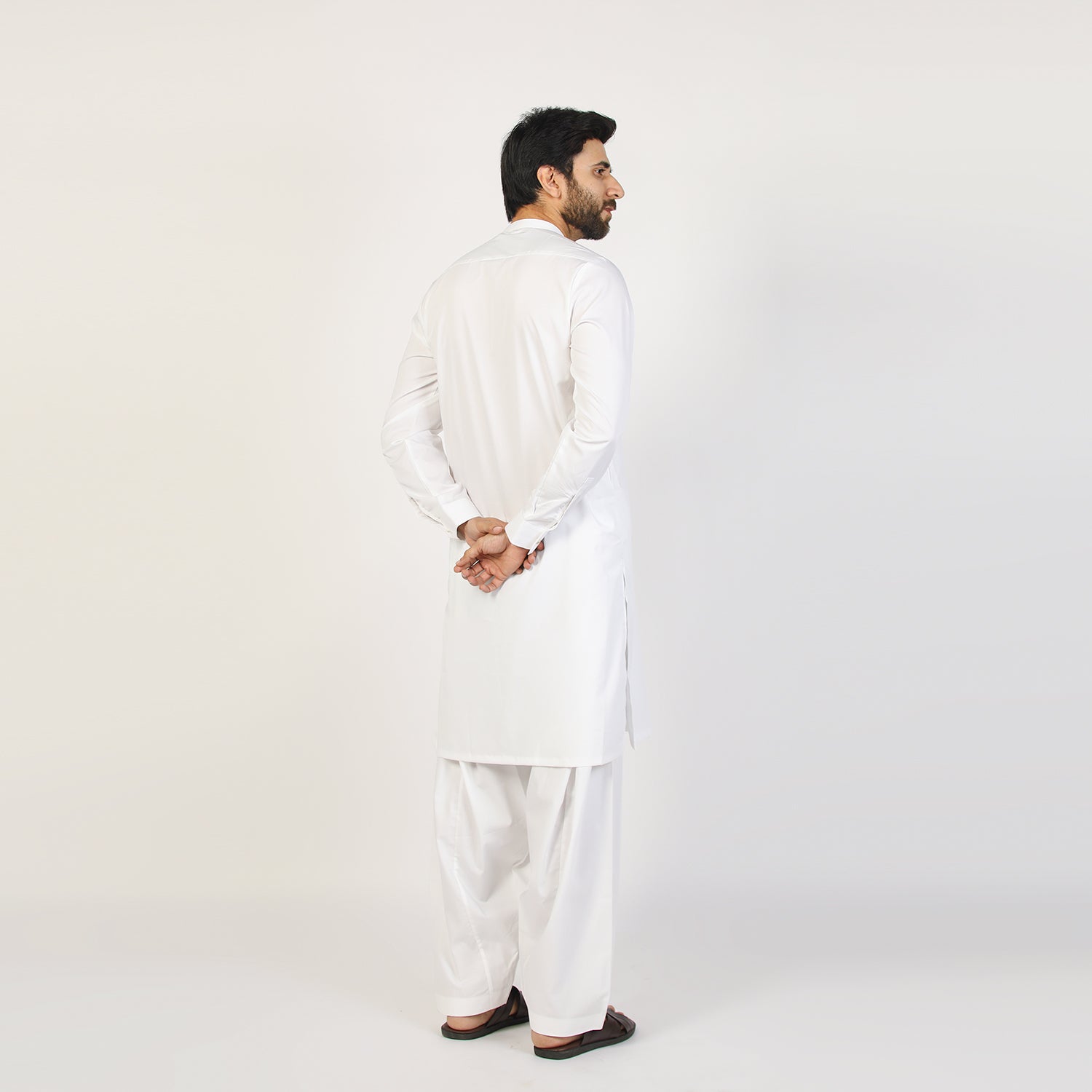 Eminent Men's Trim Fit Shalwar Suit - White, Men's Shalwar Kameez, Eminent, Chase Value