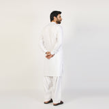 Eminent Men's Trim Fit Shalwar Suit - White, Men's Shalwar Kameez, Eminent, Chase Value