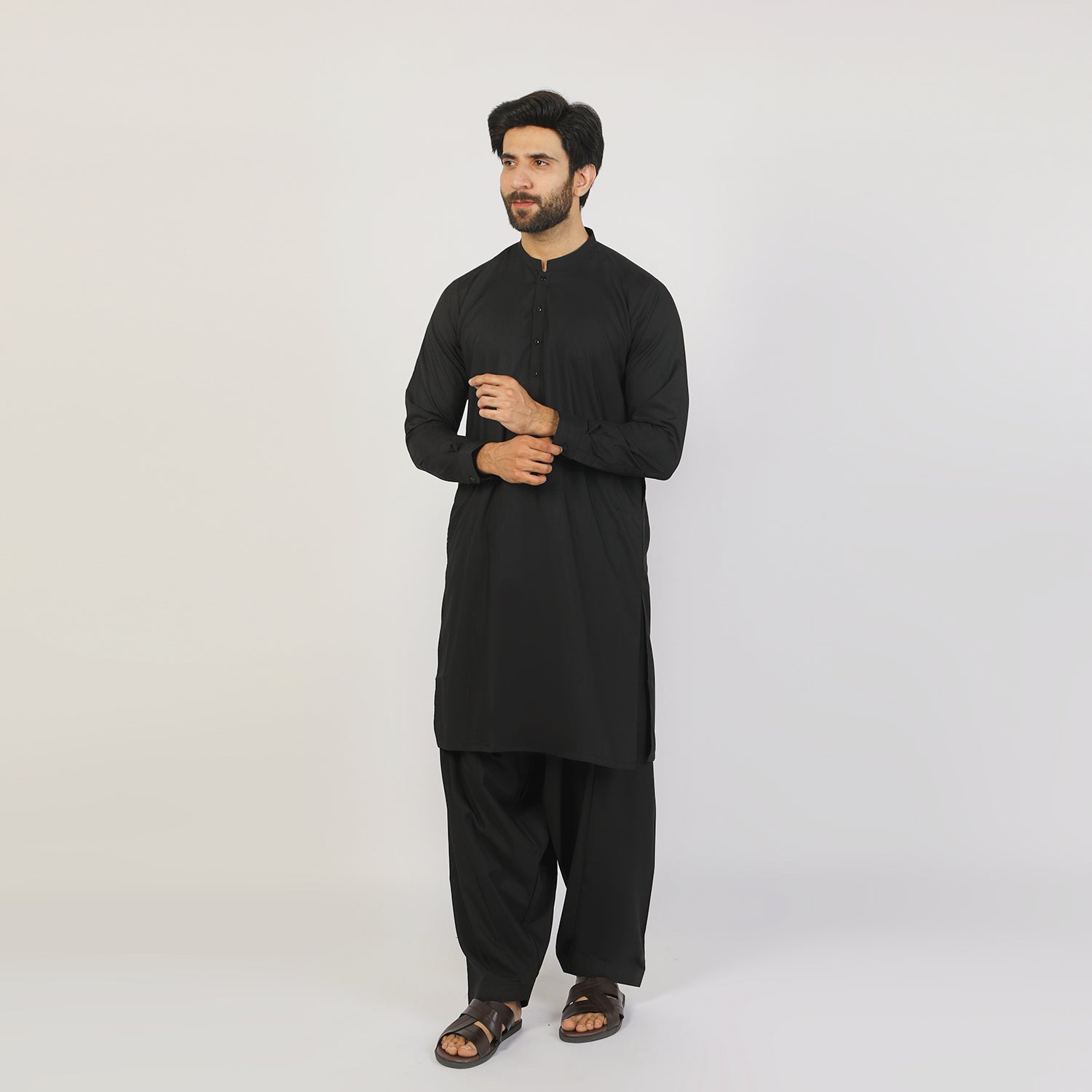 Eminent Men's Shalwar Plain Suit - Black, Men's Shalwar Kameez, Eminent, Chase Value