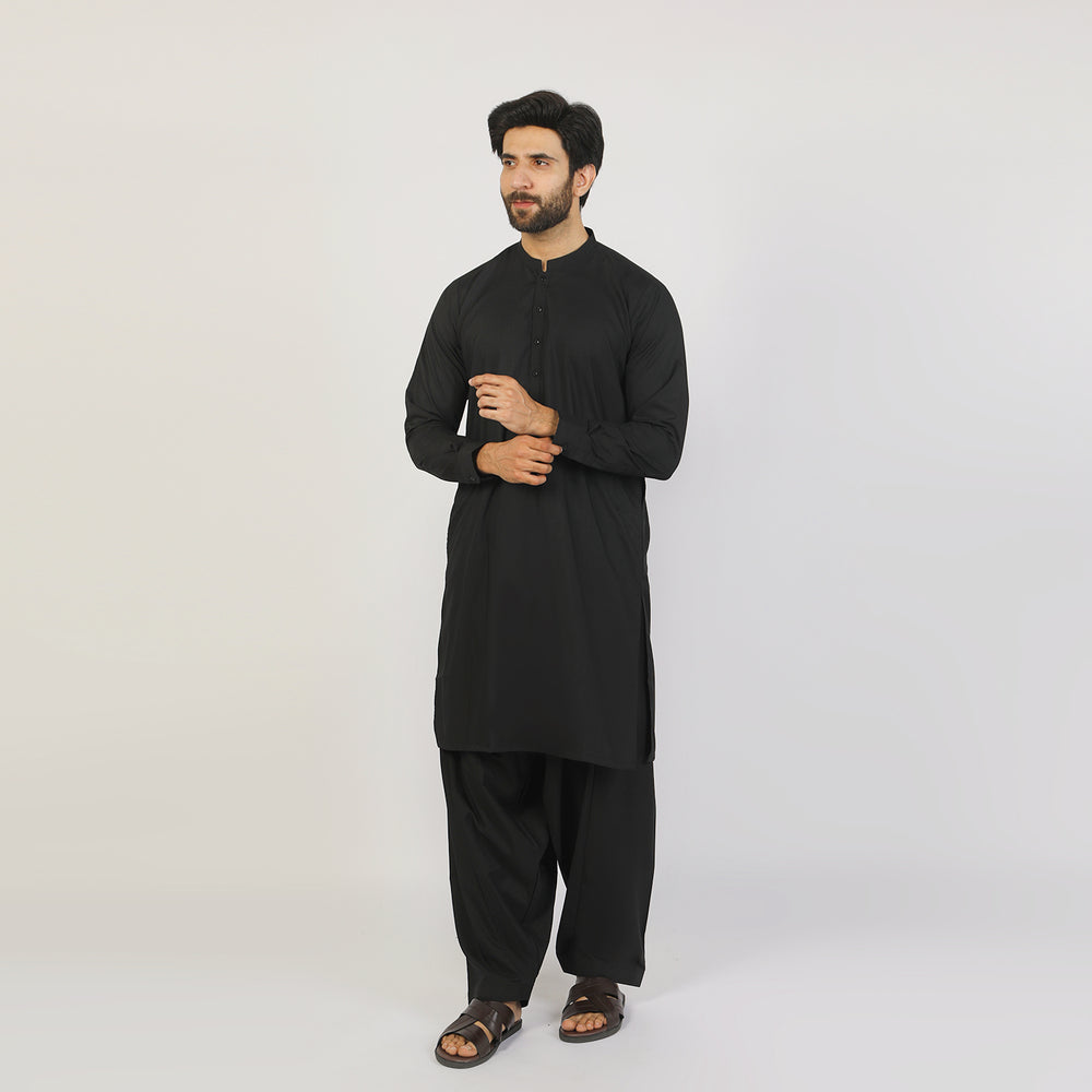 Eminent Men's Shalwar Plain Suit - Black, Men's Shalwar Kameez, Eminent, Chase Value