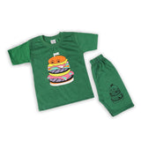 Boys Half Sleeves Suit - Green, Boys Sets & Suits, Chase Value, Chase Value